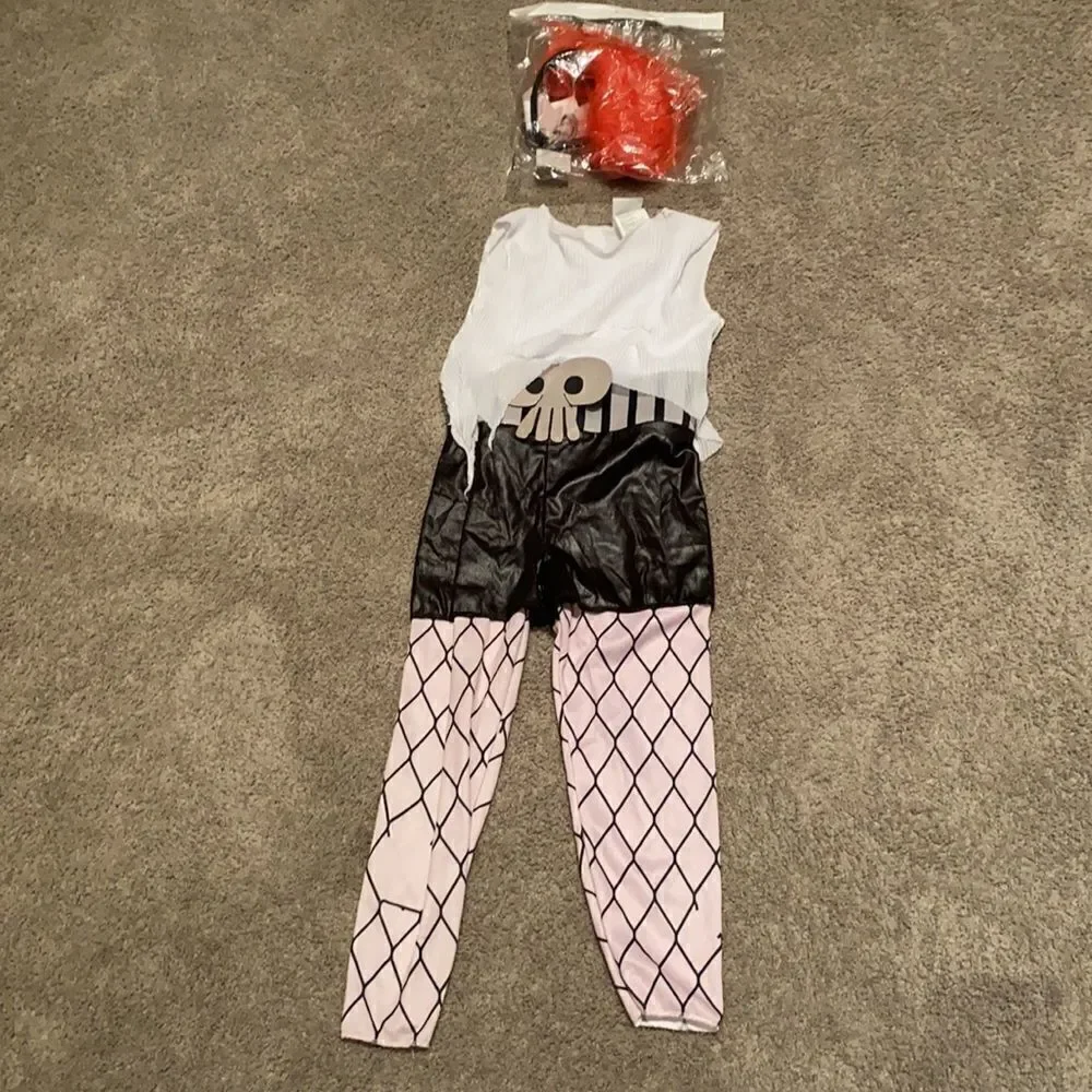 Kids Trolls Queen Barb Costume with Headpiece Halloween Size M (7-8) NWOT
